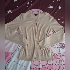 Talbots Women's Beige Cardigan Sweater